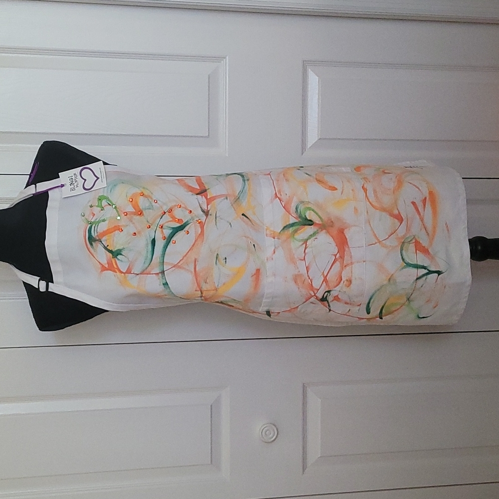 Custom Painted Wearable Art Apron #1407
